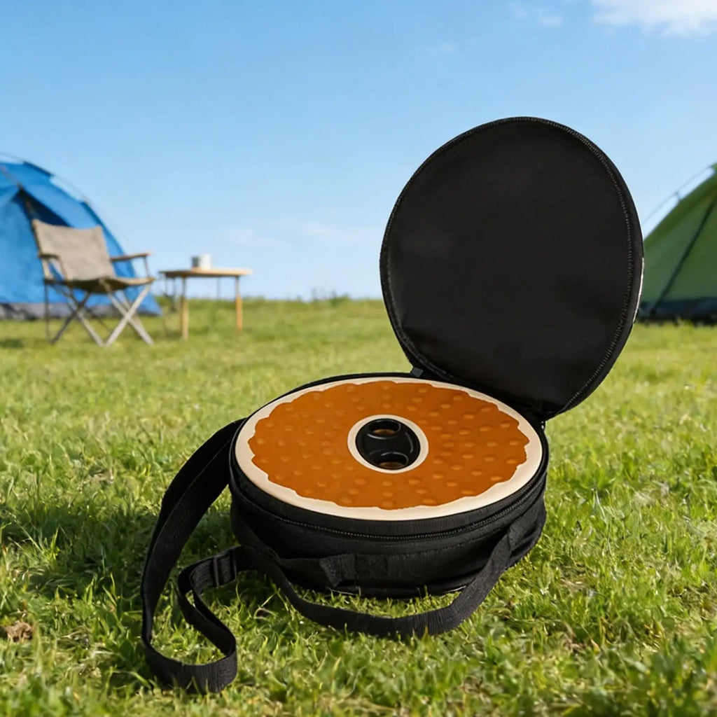 Carry Case for Folding Stool Round Pouch with Shoulder Strap Foldable Stool Bag with Zipper for Sketching Camping Picnic Qme
