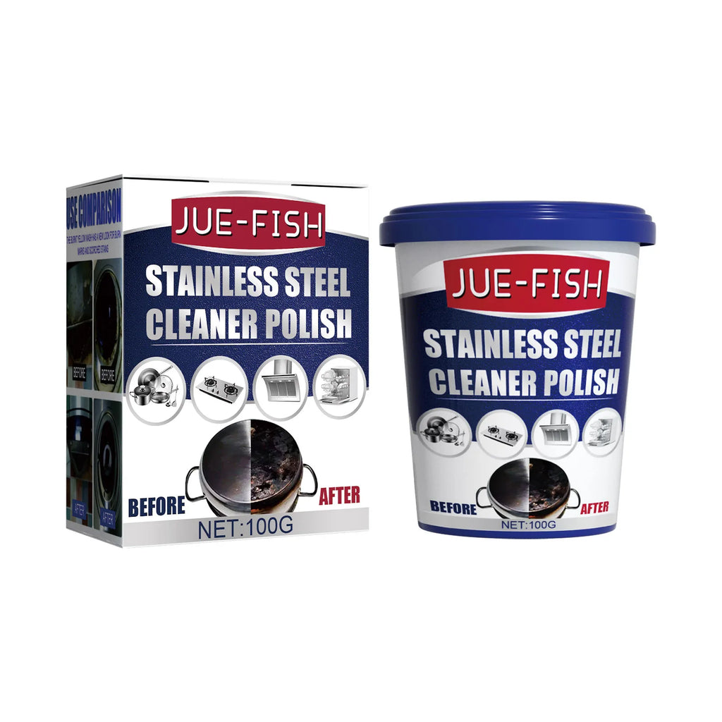 Pot Bottom Cleaner Stainless Steel Cookware Black Rust Clean Oil Descaling Polish Metal Surface Stainless Steel Cleaning Paste Qme