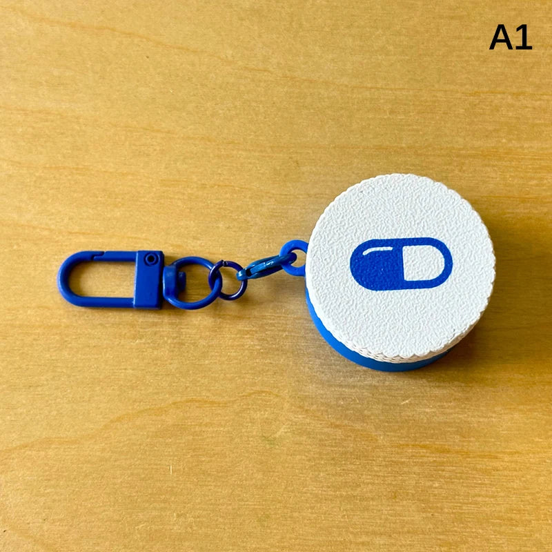 Plastic Medicine Case Pill Holder Daily Use Emergencies Mini Sliding Qme A1