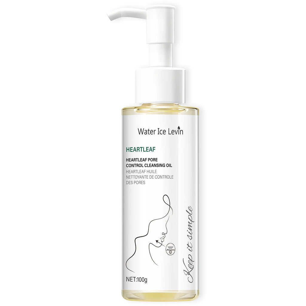Heartleaf Pore Control Cleansing Oil with Niacinamide - Moisturizing & Protecting Daily Facial Cleanser for Elastic Skin Qme WHITE 100g