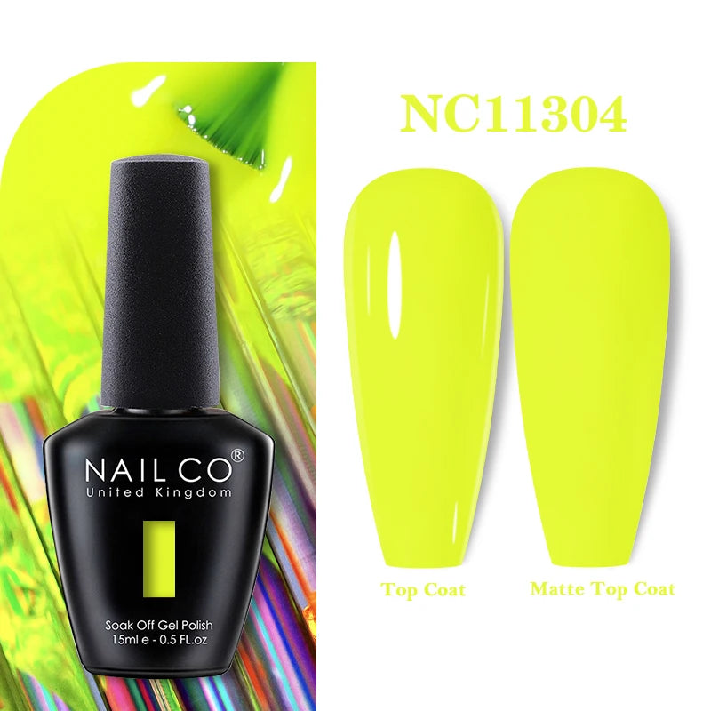 NAILCO Rubber Base Gel Polish Milky Pink Jelly White Beige 6Colors