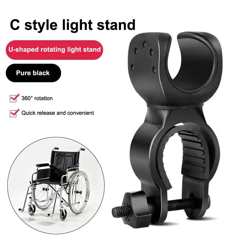 Versatile Stick Bracket 360 Degree Rotation Wheelchairs Durable Cane Qme