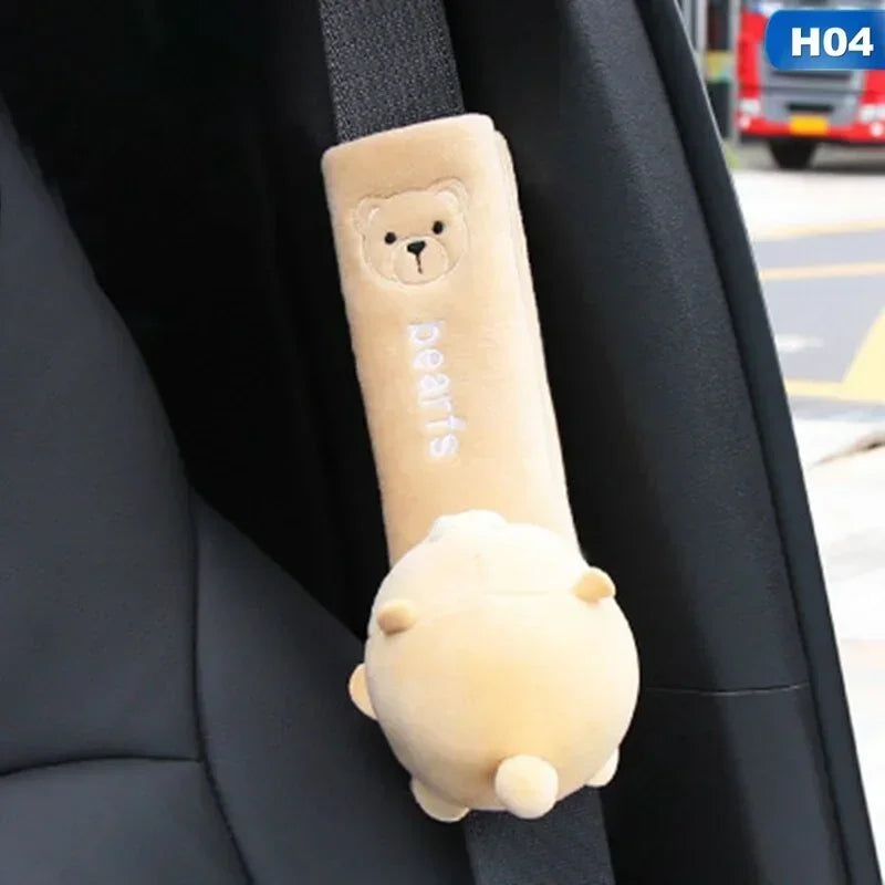 1pcs Cute Animal Car Seat Belt Pads Universal Car Seat Shoulder Strap Pad Cushion Cover Car Belt Protector Safety Belt Cover Qme 4