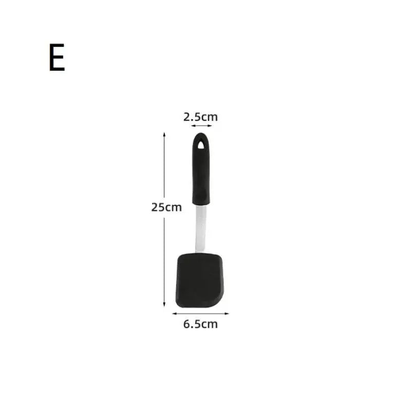 Frying Shovel Leaking Cooking Utensils Stainless Steel Silicone Qme E