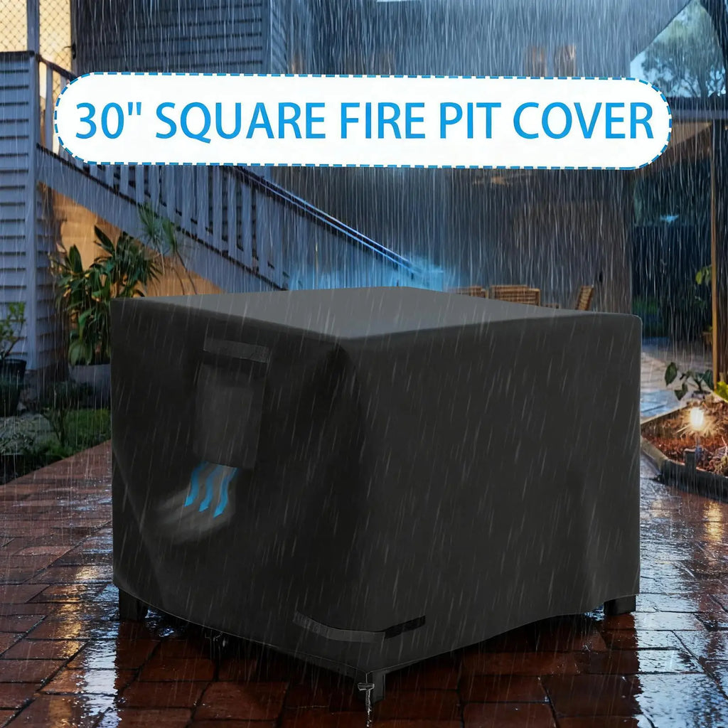 Fire Pit Covers 30 Inch Waterproof Protector Fire Table Covers For Patio Porch Camping Indoor Outdoor Home Yard Qme