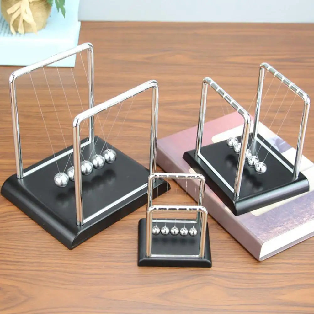 Newton's Cradle Balance Ball Steel Pendulum Motion Toy for Physics Science Education Stress Relief Desk Christmas Home Decor Qme