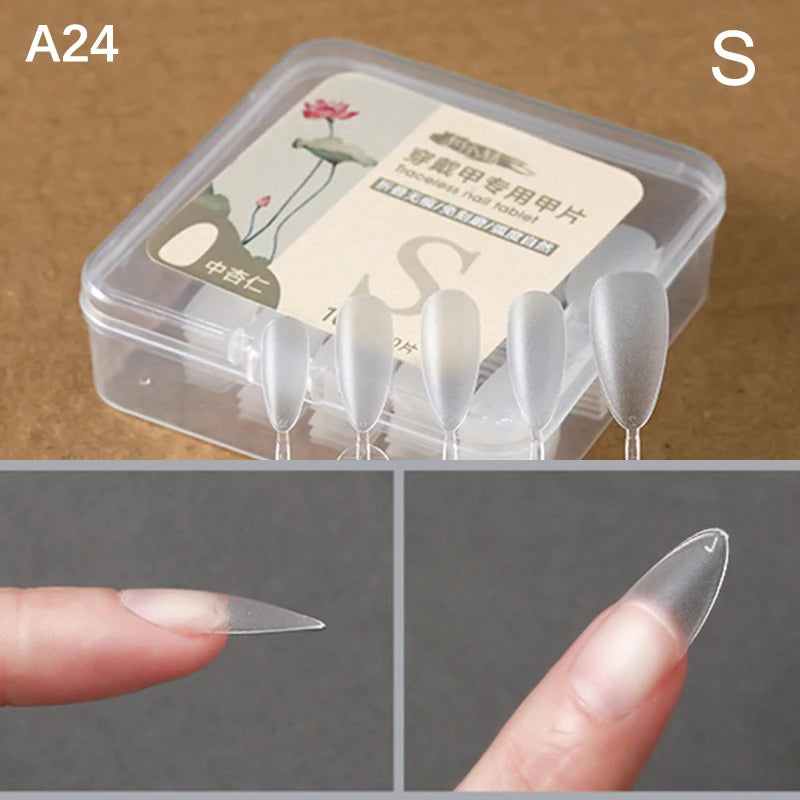 Box False Nails Press Coffin Artificial Clear Fake Nail Tips