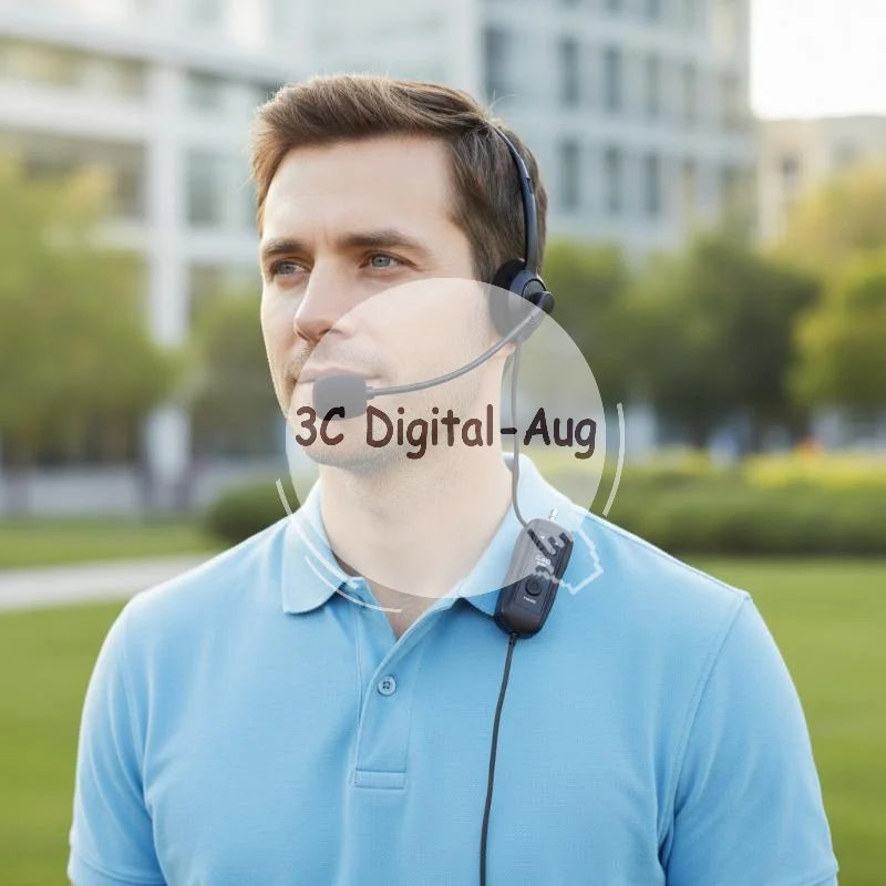 Wireless Head-worn Microphone Low Noise Clear Sound Output Mic Qme