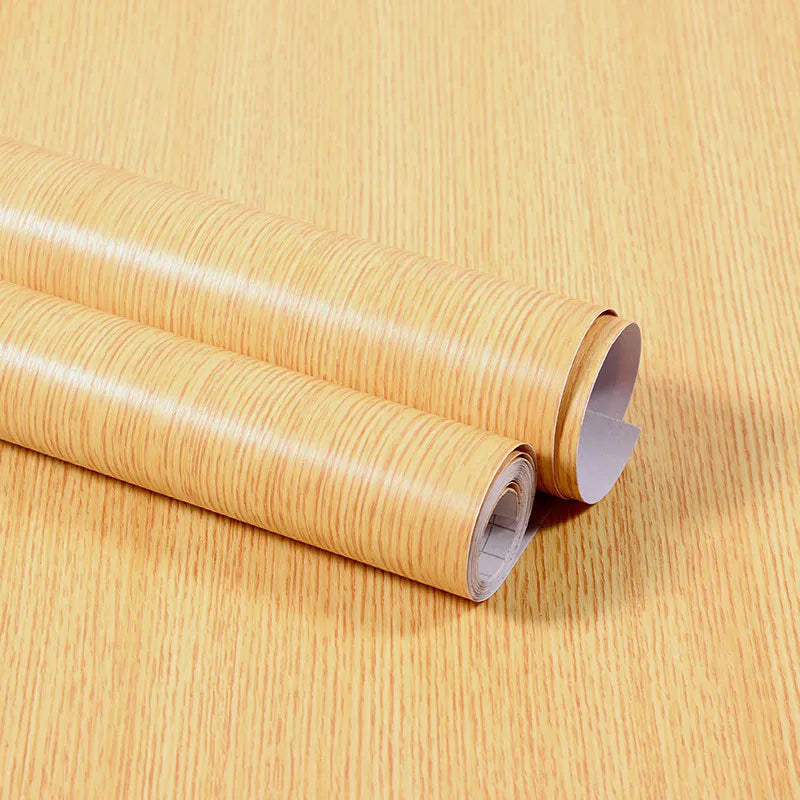 40CM X 3M Furniture Renovation Stickers Self-adhesive Wood Grain Stickers Wallpaper Cabinets Wooden Doors Tabletops Waterproof Qme MXM 40cm x 3m