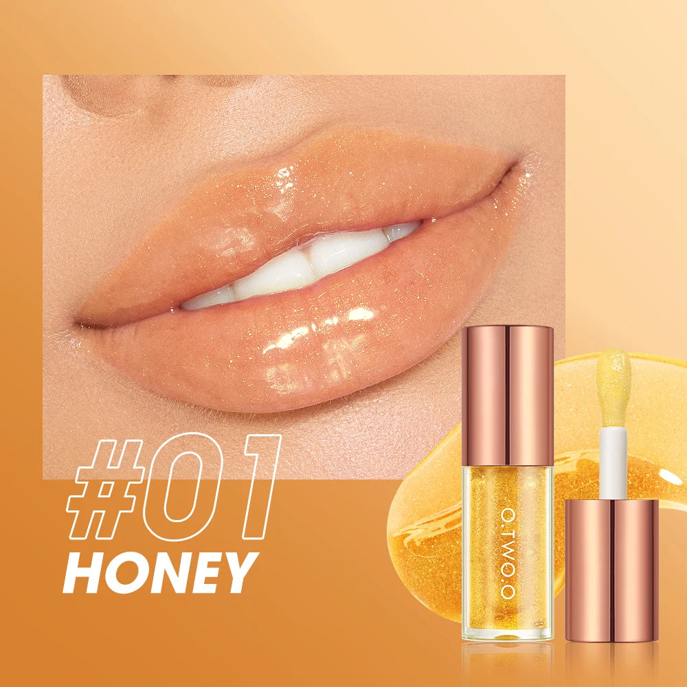 O TWO Lip Oil Gloss Plumper Makeup Moisturizing Nonsticky Sexy Water Qme 01 China Mainland