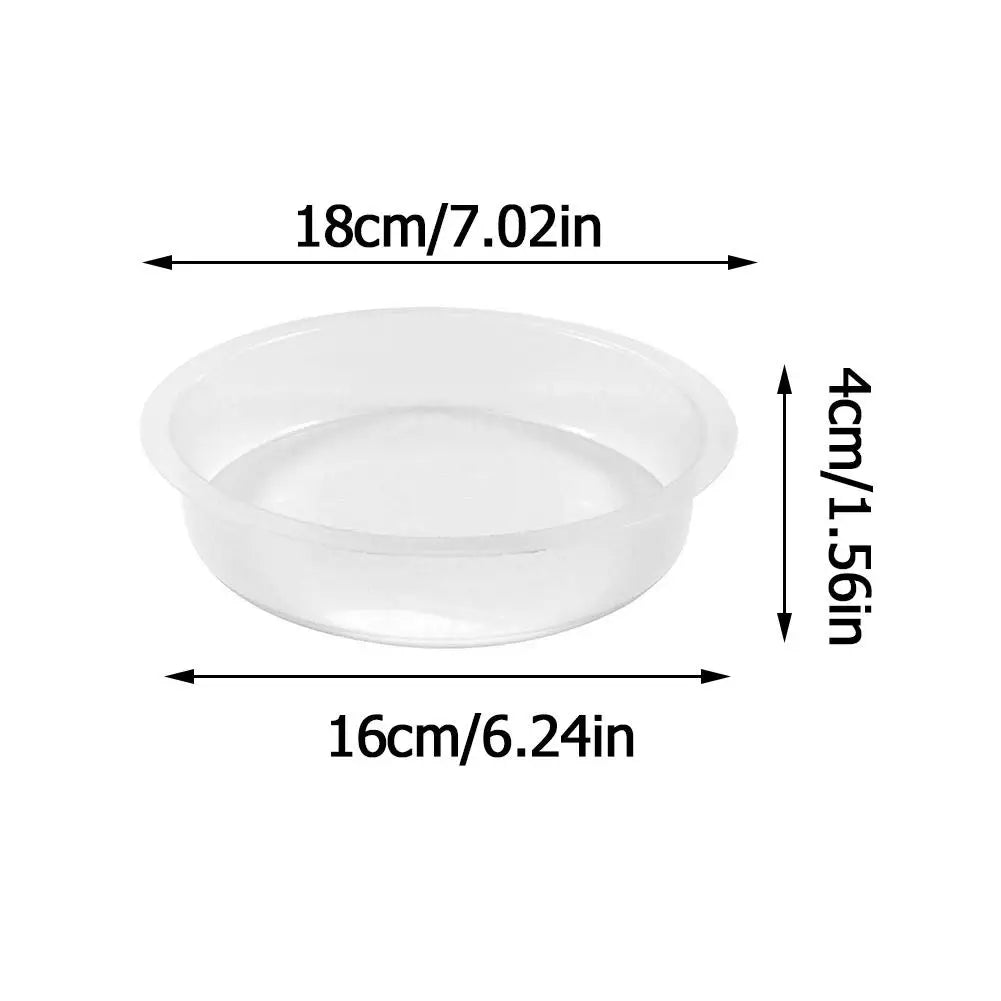 Bird Feed Bowl Transparent Circular Bird Feeder Imple Bird Comfortable Supplies Eating Environment And Fashionable Provide Qme