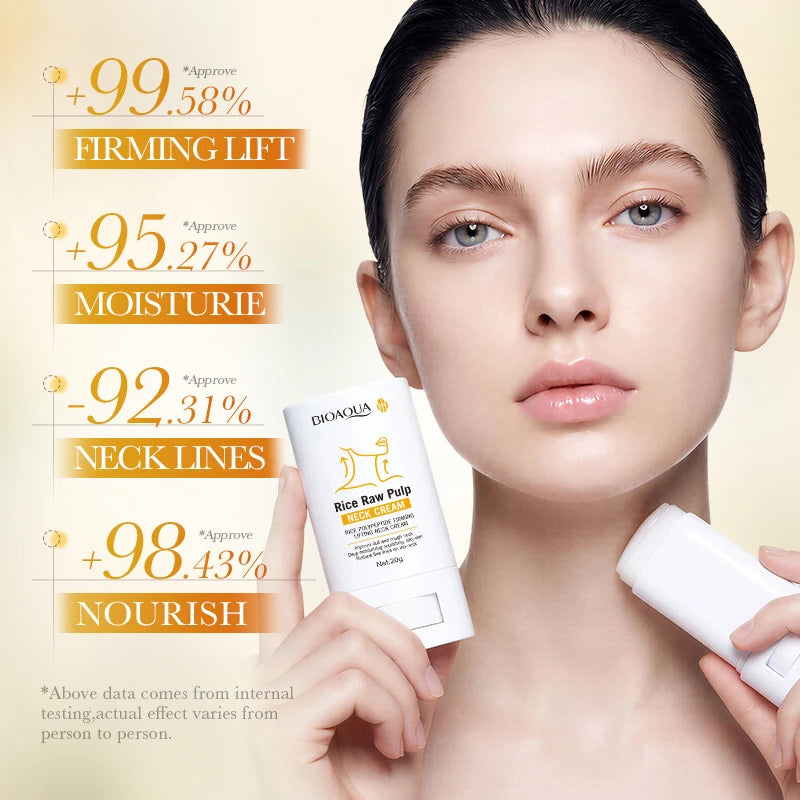Collagen Neck Rolling Massage Cream Rice Extract Deeply Moisturizes Qme