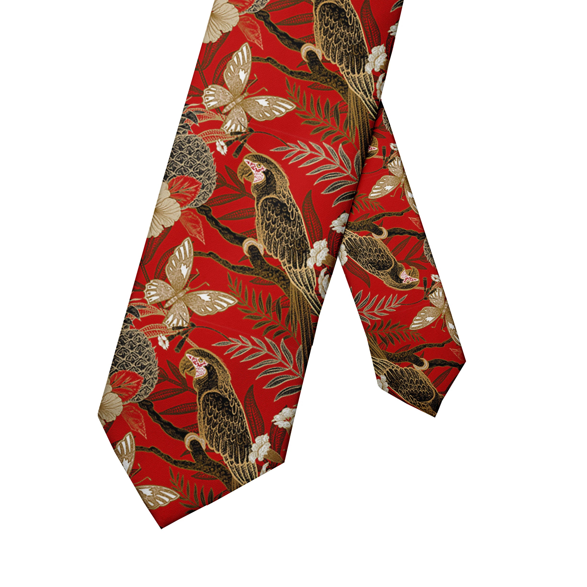Fashionable Personality Floral Tie Interesting Japanese Men's Qme