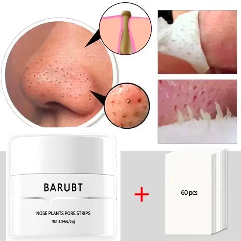Efficient Blackhead Remover Nose Mask Pore Strip Black Peeling Acne Qme