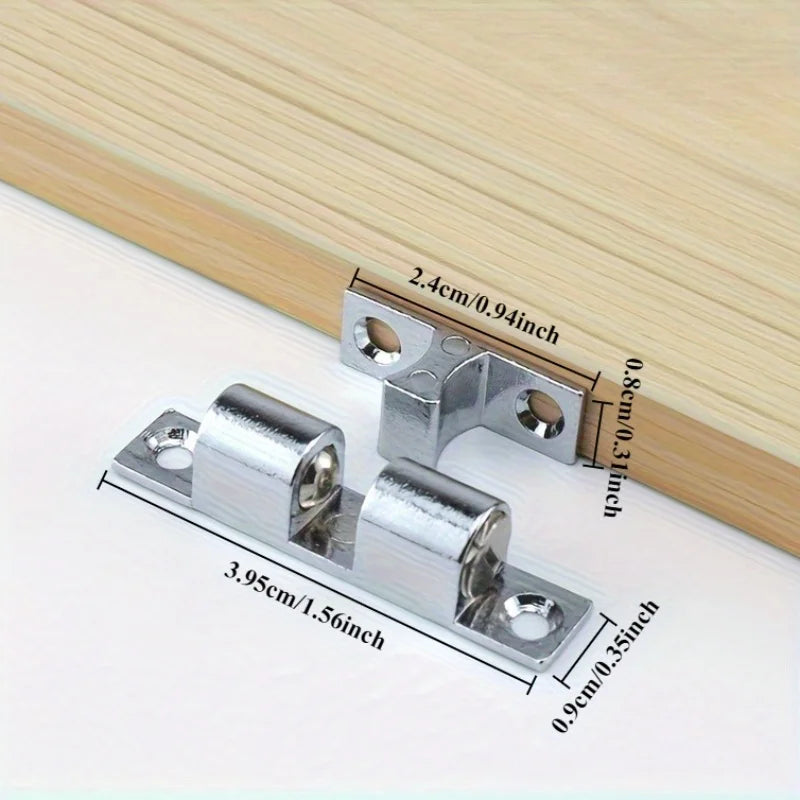 4pcs Door frame bead lock, wardrobe bead lock, industrial equipment door bead lock, card type steel ball positioning buckle Qme