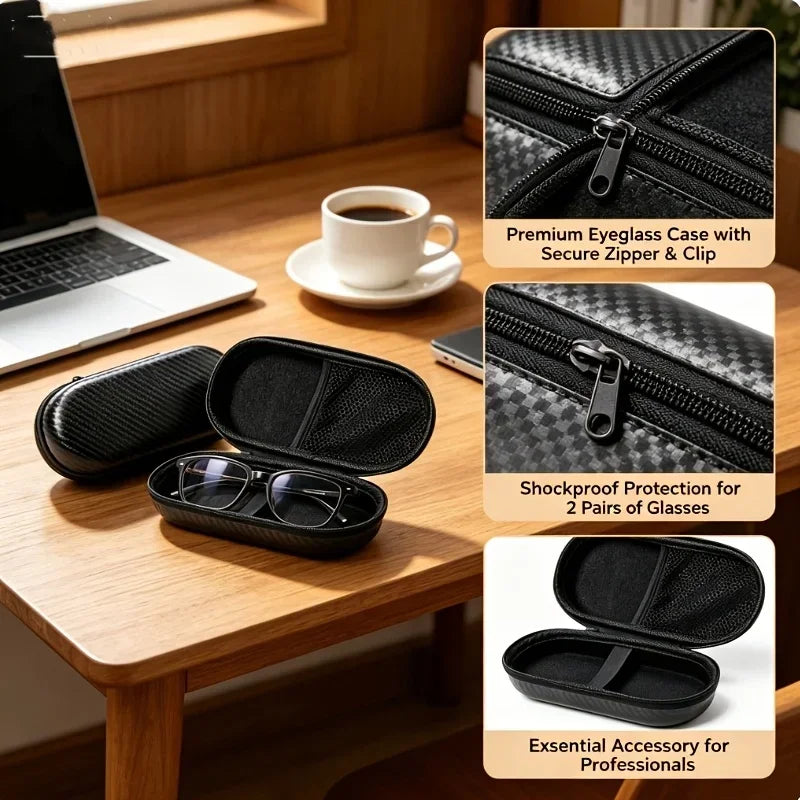 EVA Hard Shell Scratch Resistant Glasses Storage Case Portable Qme