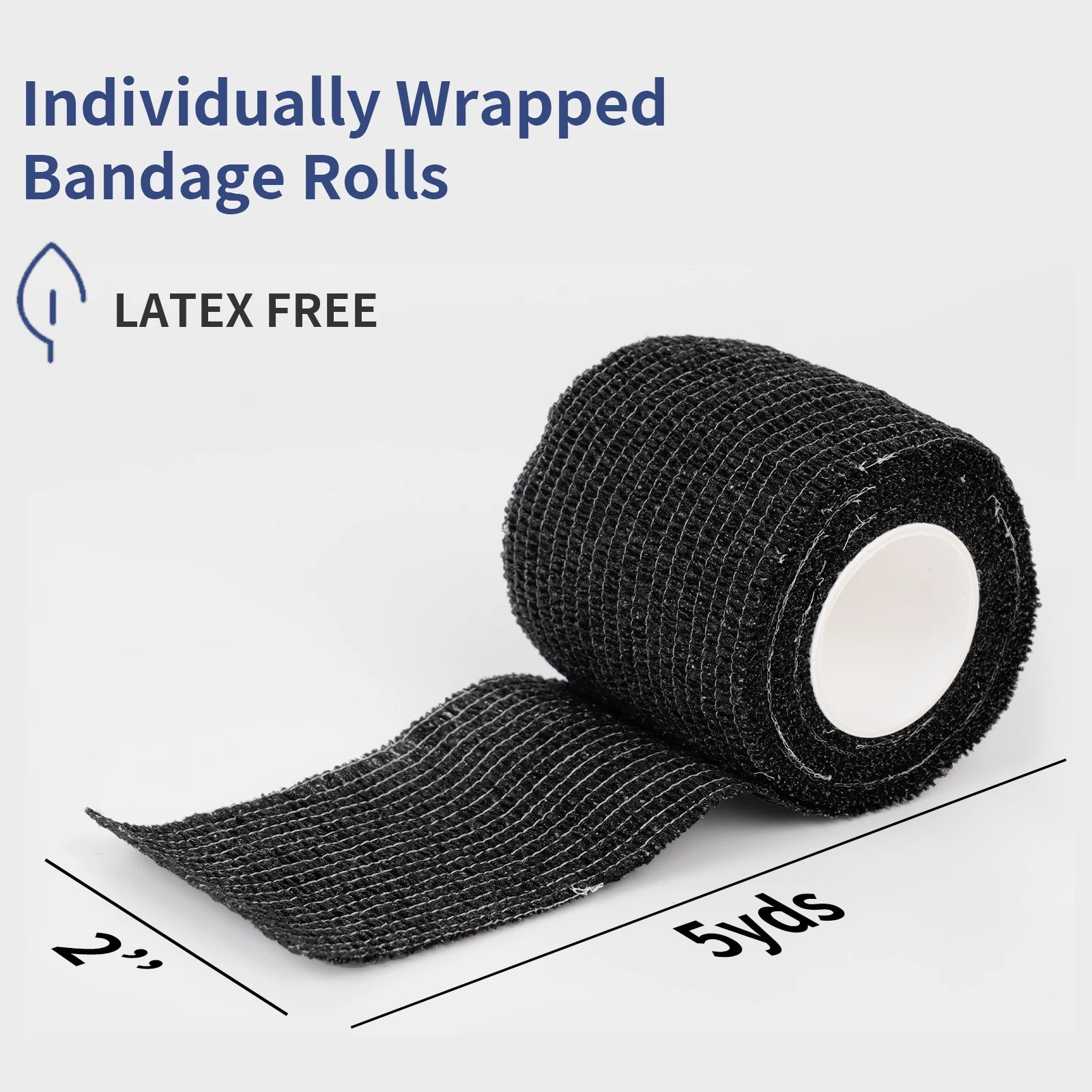 2/4/6PCS Tattoo Grip Cover Wrap Disposable Black Bandage For Tattoo Grip Bandage Machine Tape Tube Accessories Qme