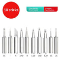 900M-T Soldering Iron Tips Pure Copper Electric Replacement Head DIY Qme 10PCS