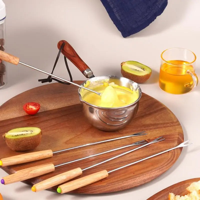 Fondue Fork Grilling Muddler Reusable Fruit Forks Bbq Dipping Plastic Qme