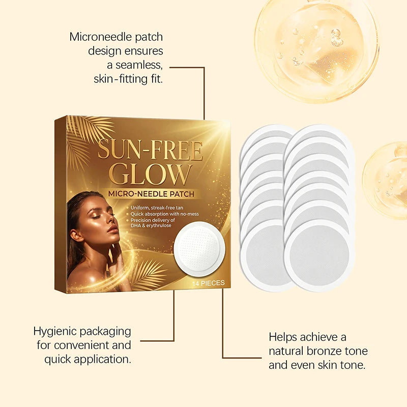 Sun Tanning Care Patches 14 Moisturizing Refreshing Natural Bronze Qme