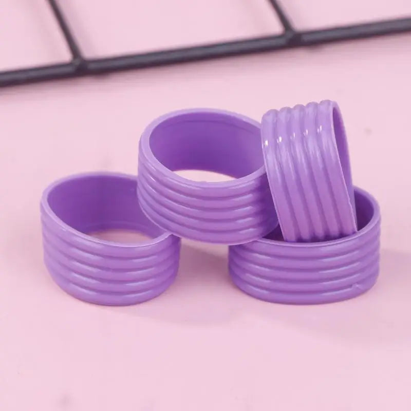 Lot Silicone Tennis Racket Grip Ring Handle Closure Rubber Qme Purple