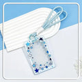 Star Sliding Cover Card Holder Transparent Portable ID Protector Kpop Qme A5