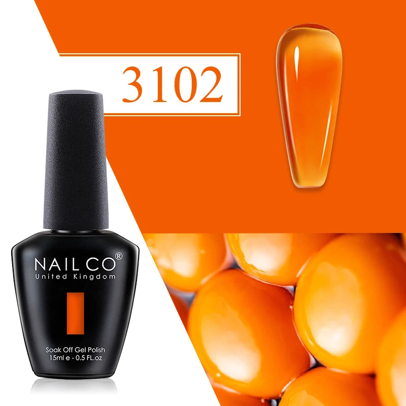 NAILCO Springsummer Hybrid Gel Nail Polish Semi-permanent UV Varnish Qme 3102