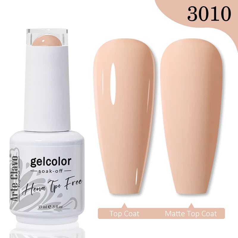 Arte Clavo Jelly Series Semi-transparent Light Pink Peach Gel Nail Qme
