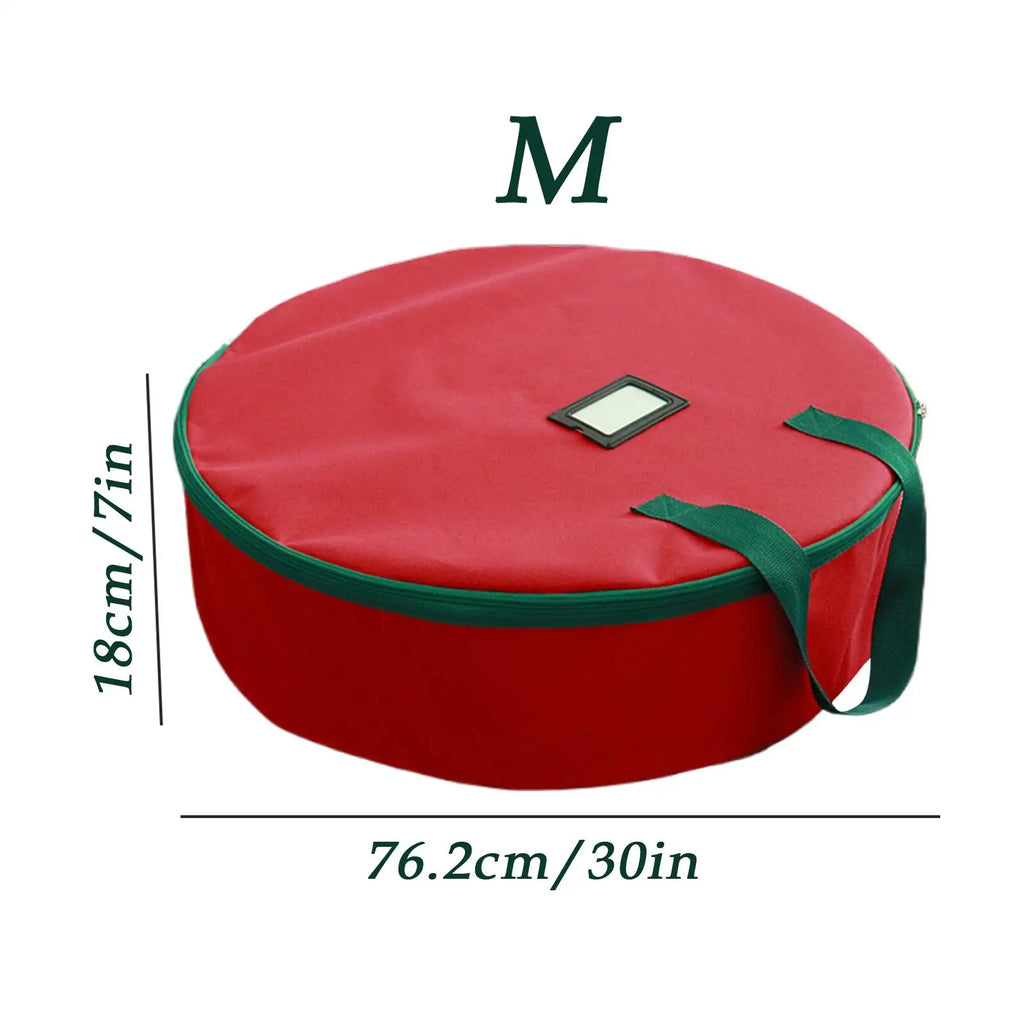 Wreath Storage Container Dust-Proof Stackable Organizers 600D Oxford Wreath Boxes For Storage For Christmas Clothes Ornament Qme