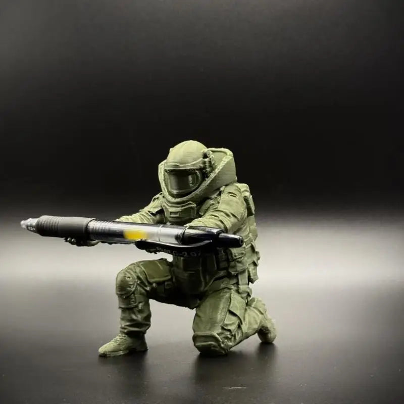 3D Printed Soldier Pen Holder Stylish Desktop Organizer Home Office Qme A1