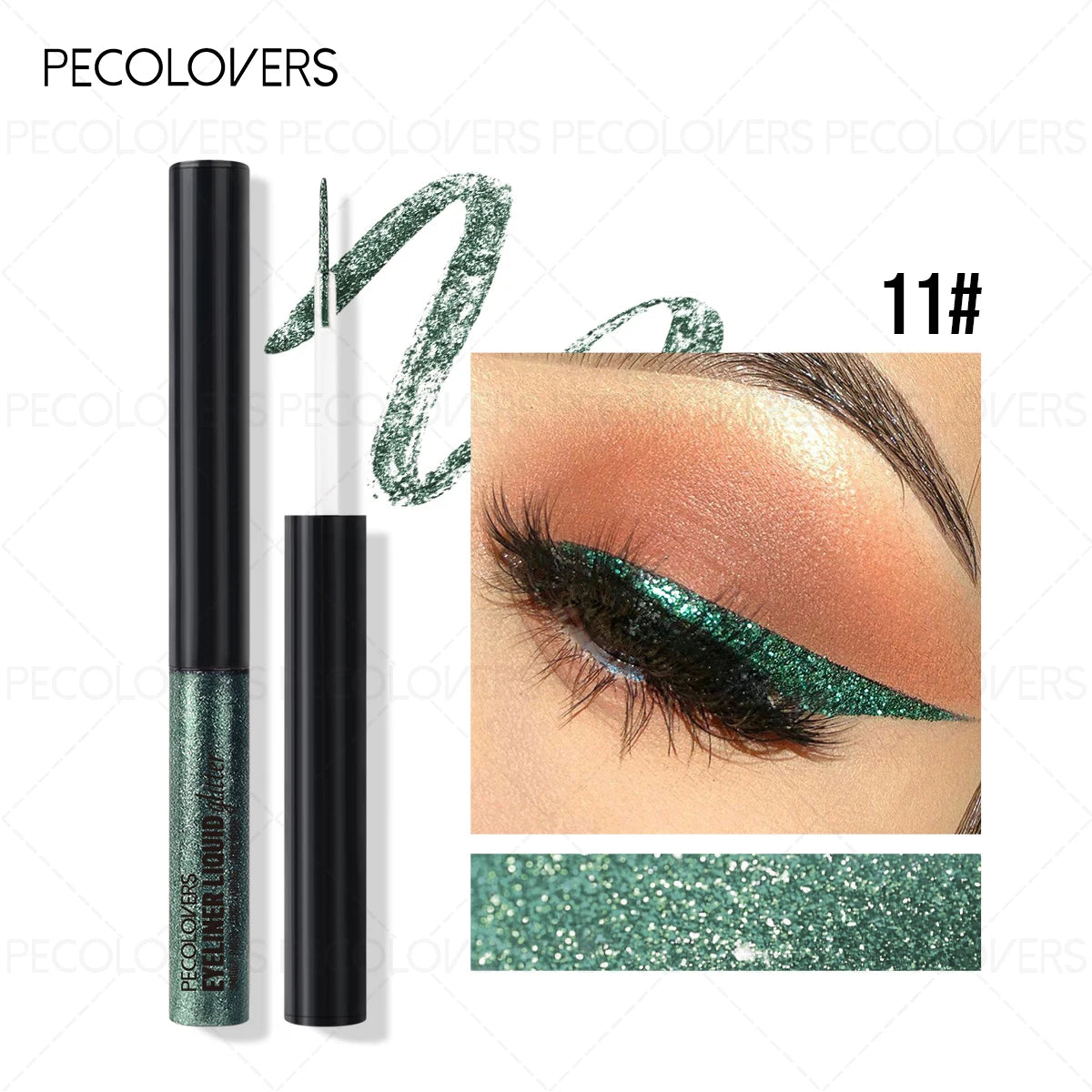Dip-on Eyeliner Fine Shimmer Multi-color Options Suitable Various Qme 11