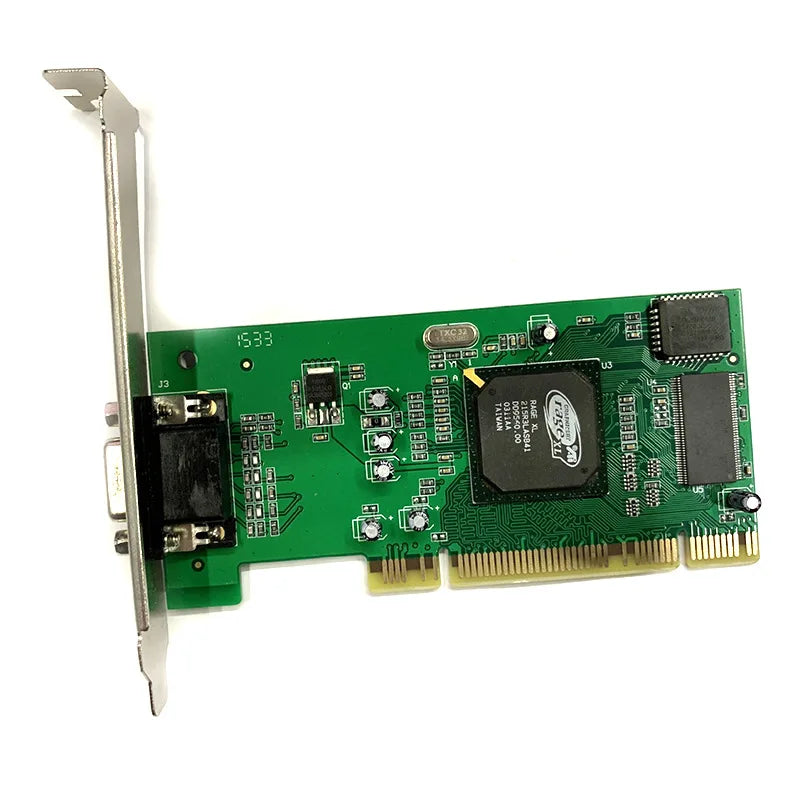 Desktop Computer PCI Graphics Card ATI Rage XL 8MB Tractor Card VGA Card for HISHARD BUDDY and So on Software Qme