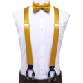 Hi-tie Silk Blue Yellow Purple Coral Mens Suspender Braces Bow Tie Qme BD-3180