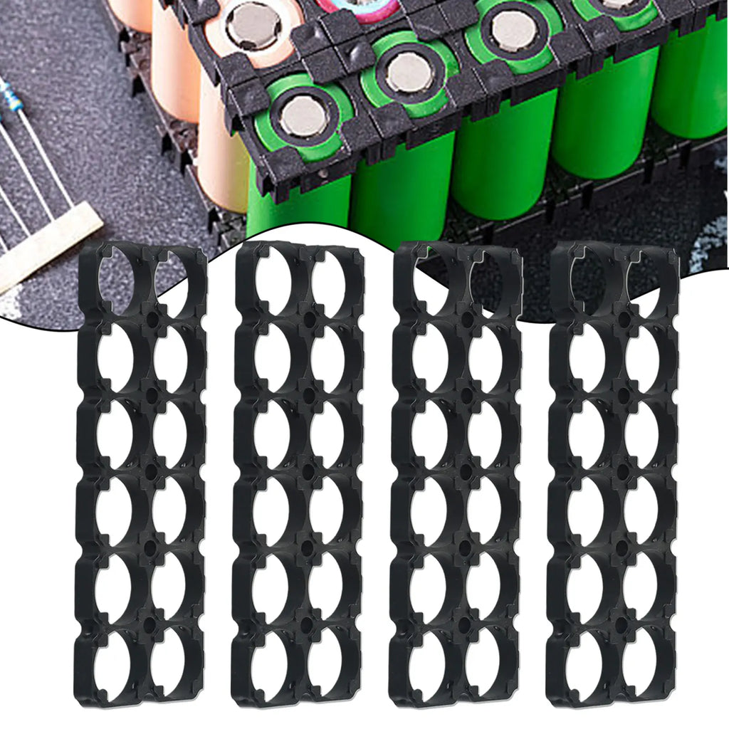 4pcs 2x6 21700 Batteries Battery Fixed Bracket Battery Holder Holding Battery Packs Plastic Frame Bracket Workshop Accsessories Qme Default Title