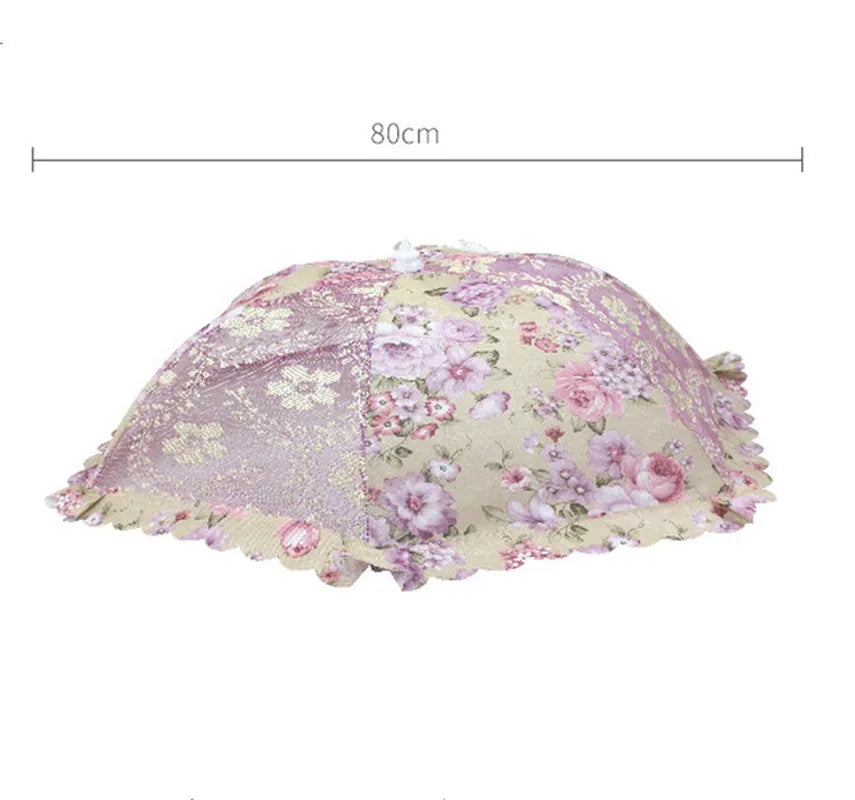 Portable Umbrella Style Food Cover Anti Mosquito Meal Cover Lace Table Home Using Food Cover Kitchen Gadgets Cooking Tools Qme