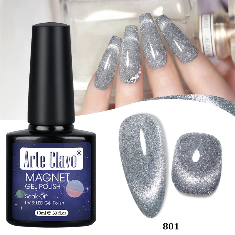 Arte Clavo Shining Transparent Cat Eye Magnetic Gel Unicorn Auroras