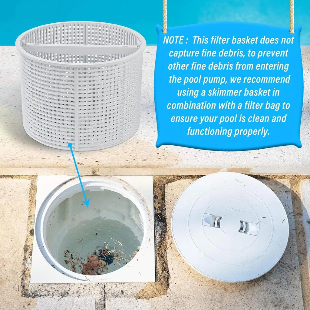 Pool Skimmer Basket Ground Effective Strainer Efficient Cleaning Qme