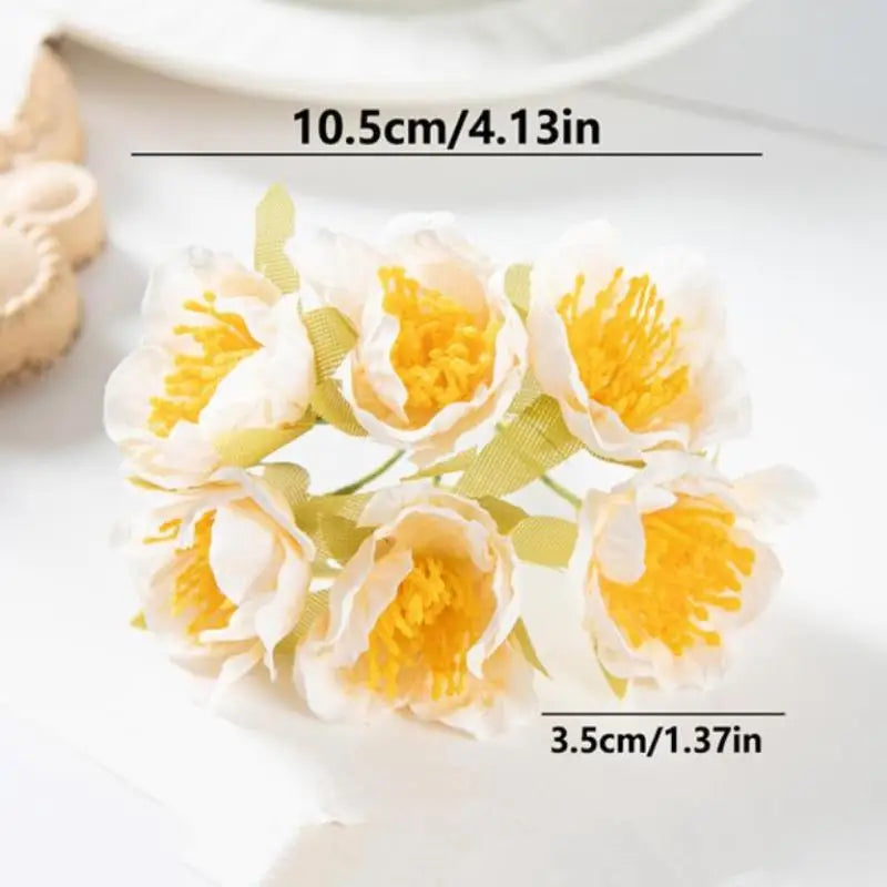 Artificial Flowers Home Room Decora Silk Plum Festival Decor Flowers Wreaths Wedding Holiday Supplies Gift Qme