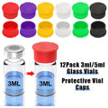 Removable Caps Insulin Bottles Glass Vials Leakproof Dustproof Lids Qme 5ml