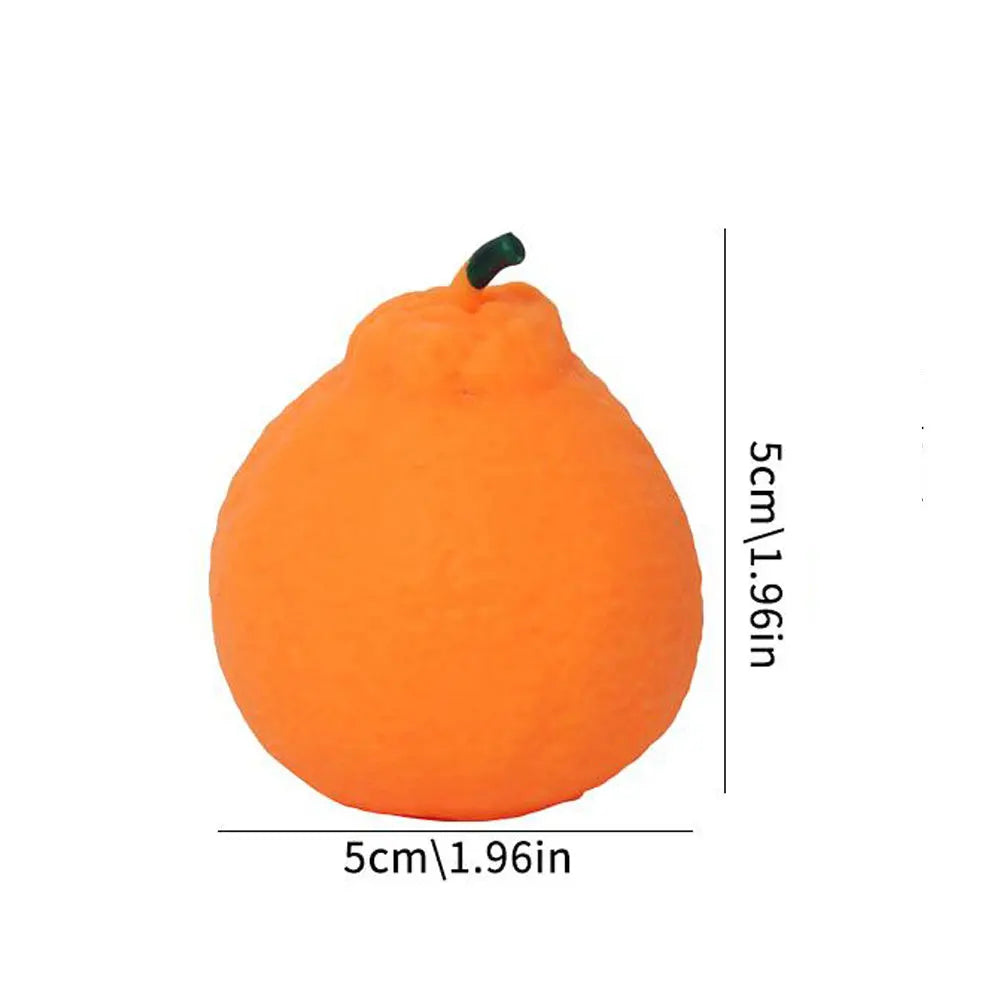 Dragon Fruit Squish Ball Squishy Squeeze Stress Reliever Fidget Qme Orange
