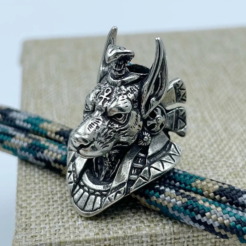 EDC Knife Beads Jewelry Outdoor Accessories DIY Woven Lanyard Qme Silver