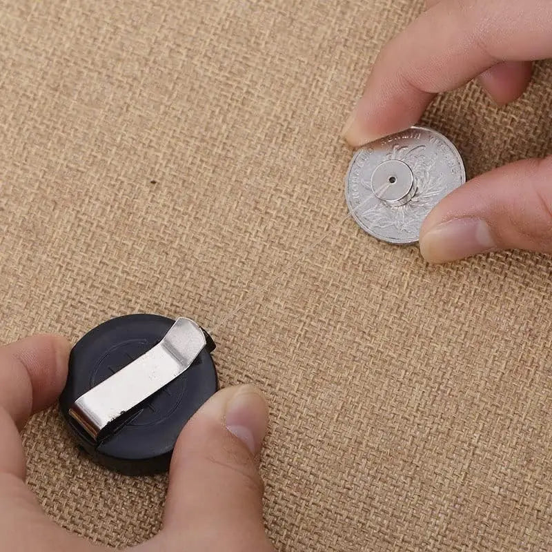 2pcs Funny Magic Tricks Money Coin Disappear Device Tools Trick Games Classic Stage Comedy Qme