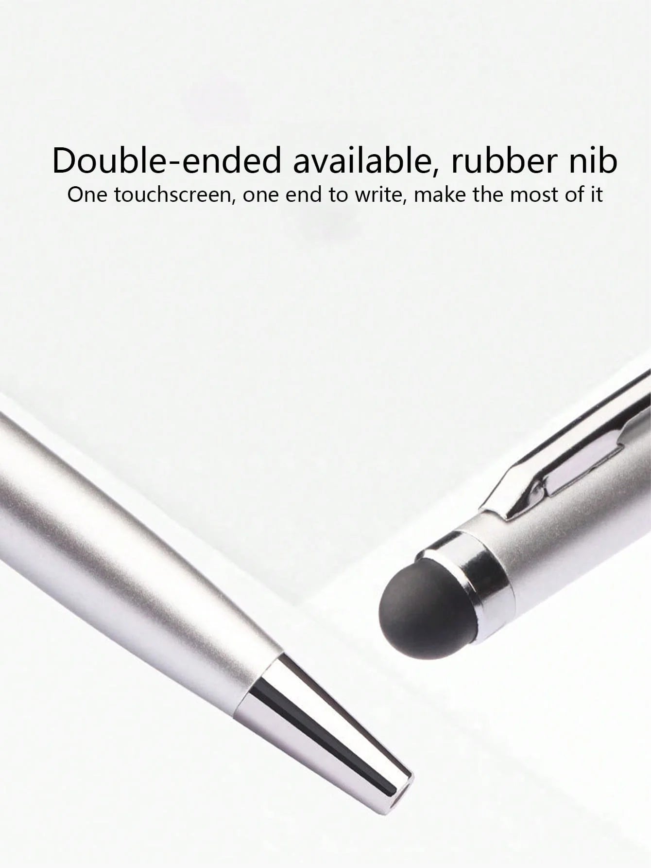 2 Touch Pens Dual-purpose Capacitive Stylus Ballpoint Pen Qme