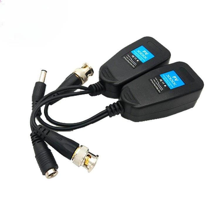 2PCS Coaxial HD Twisted Pair Transceiver 300M 1080P Video Power 3-in-1 for Security Camera CCTV System Qme 2 in 1