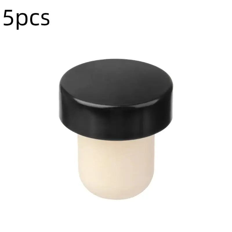 T-shaped Wine Corks Stoppers Bottle Reusable Stopper Sealing Plug Cap Qme 5pcs Black