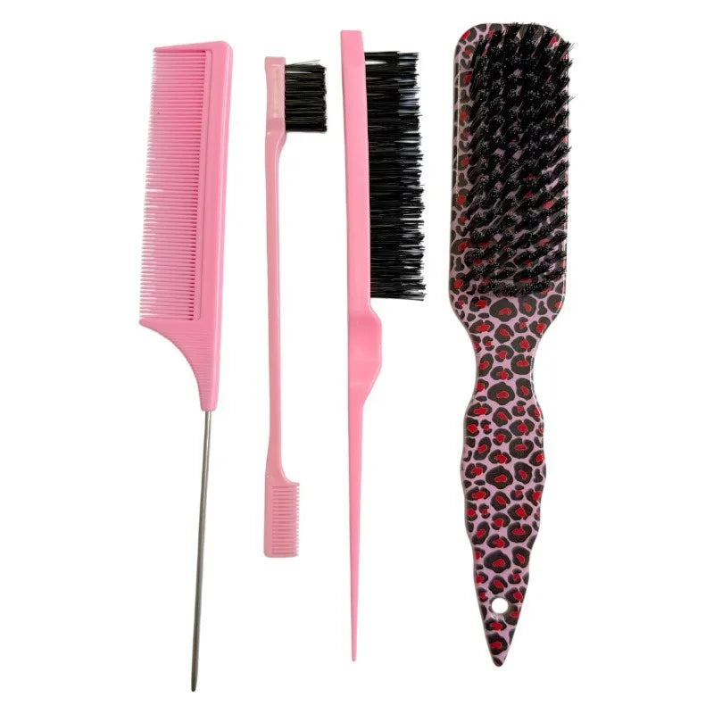 Professional Pointed Tail Comb Nylon Bristles Anti Static Precise Qme