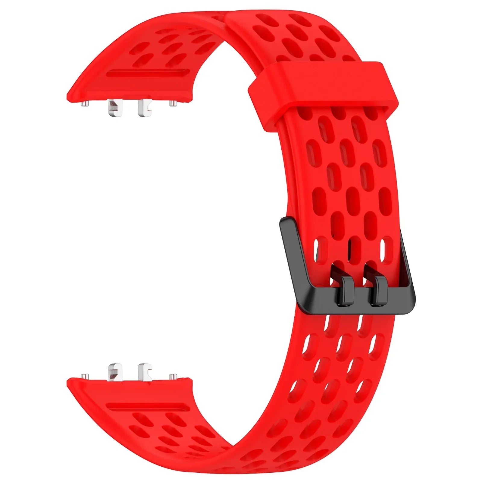 Breathable Straps for Samsung Galaxy FIT 3 Silicone Band Women Men Soft Sport Band for Samsung Smartwatch FIT3 Wriatband Qme Red Samsung Galaxy Fit3