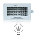 NATUHANA DIY Clusters Individual Lashes Eyelash Extension Makeup Qme F03 MIX