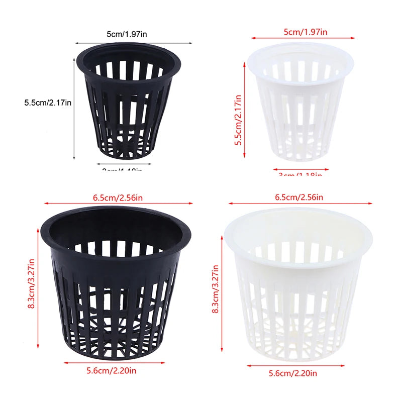 Soilless Net Basket Slotted Colonization Container Grow Orchids Qme