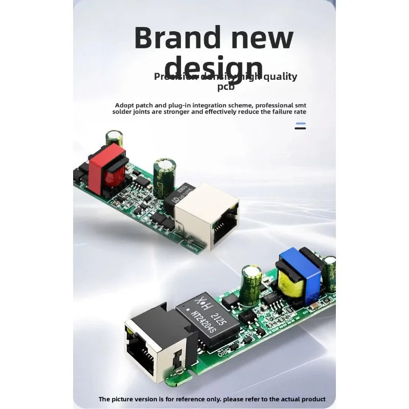 1PCS Gigabit PoE Splitter 48V to 5V2.4A DC/USB Type-C Standard Power Supply Module Qme